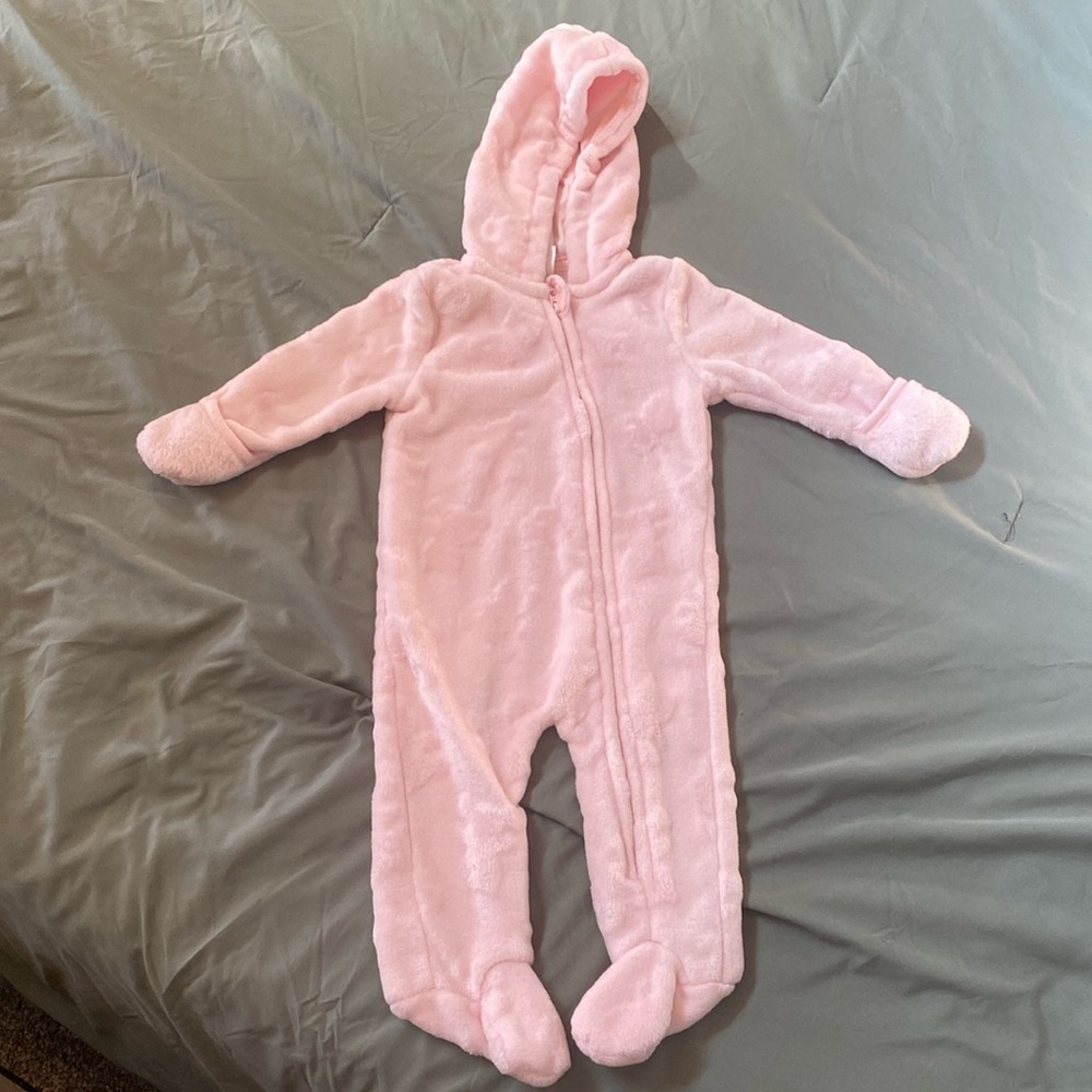 Fuzzy Pink Onesie